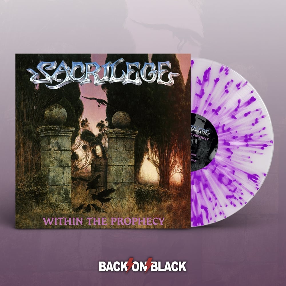 Image of SACRILEGE - "WITHIN THE PROPHECY" 2xLp (white with purple splatter)