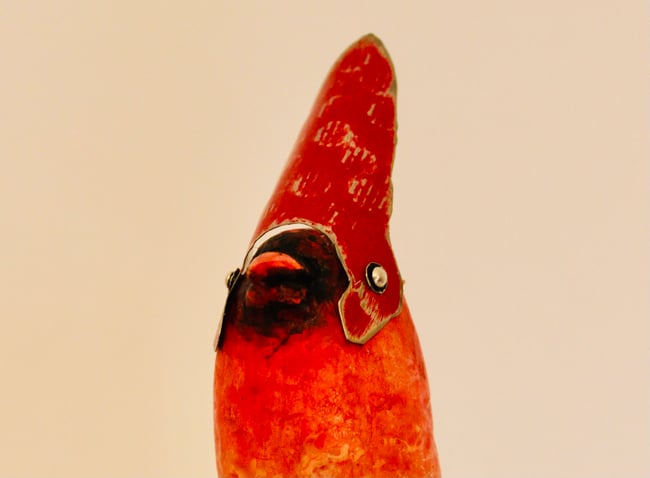 The Cardinal Bird Sculpture