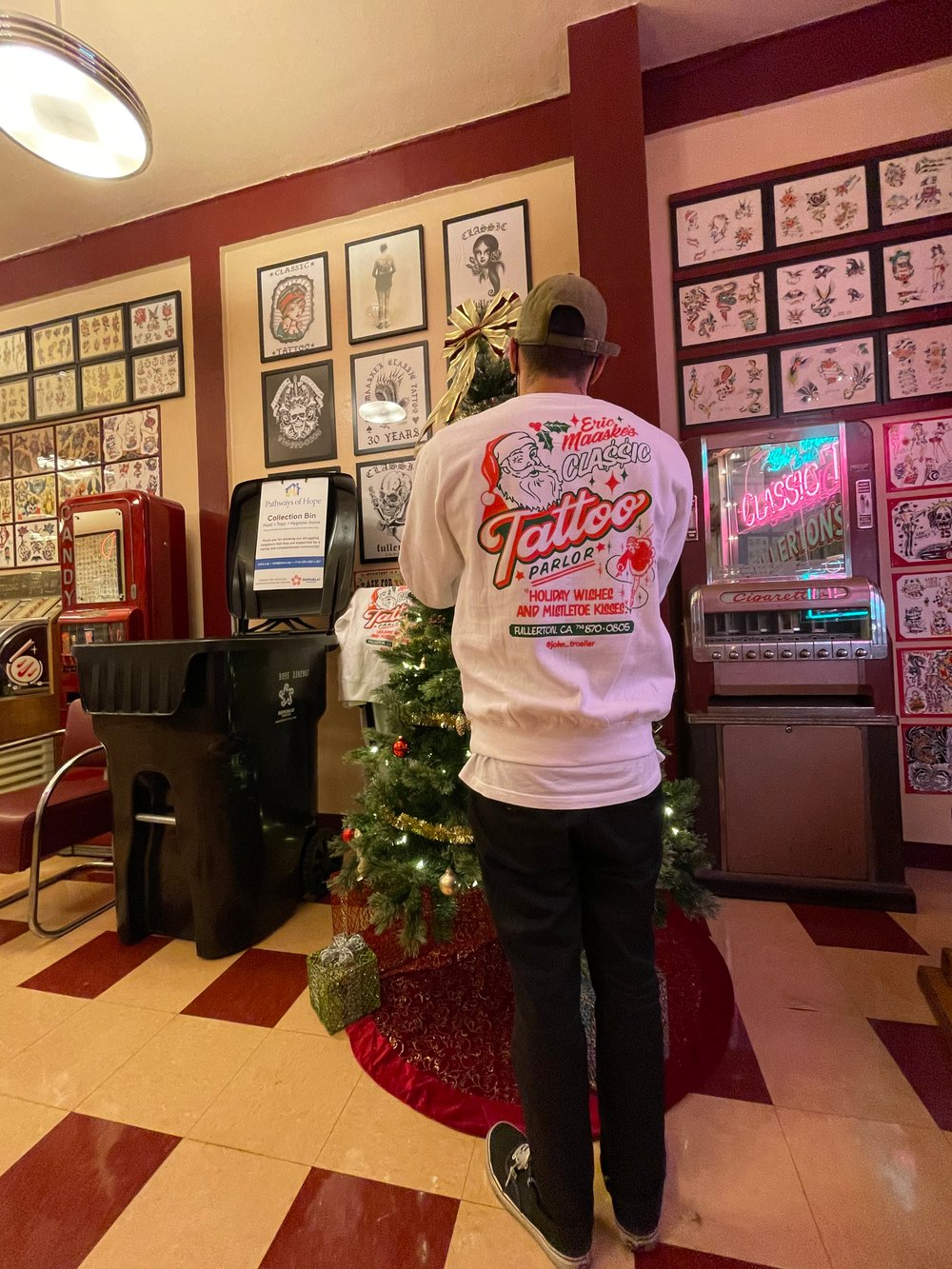 Image of Christmas Crewneck  (white)