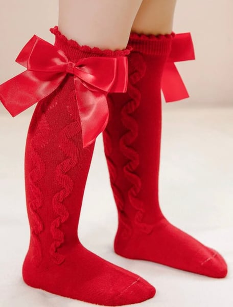 Image of Red Bow Socks