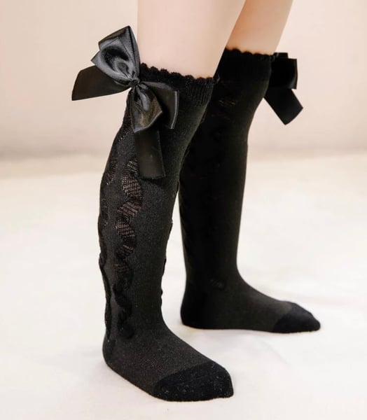 Image of Black Bow Socks