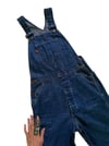 70s Levi's orange tab denim bellbottom overalls