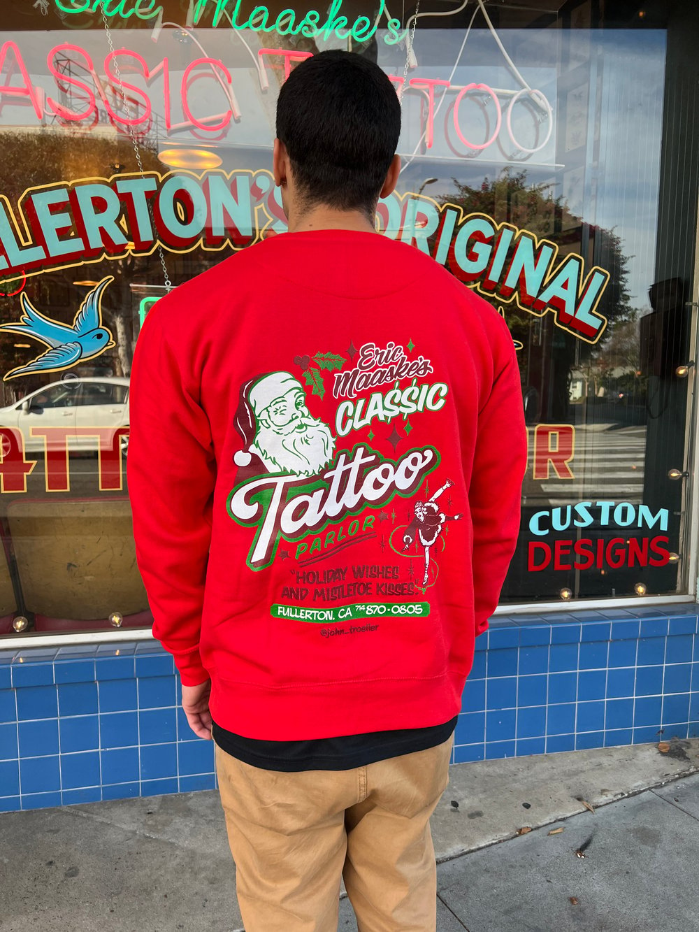 Image of Christmas Crewneck (red)