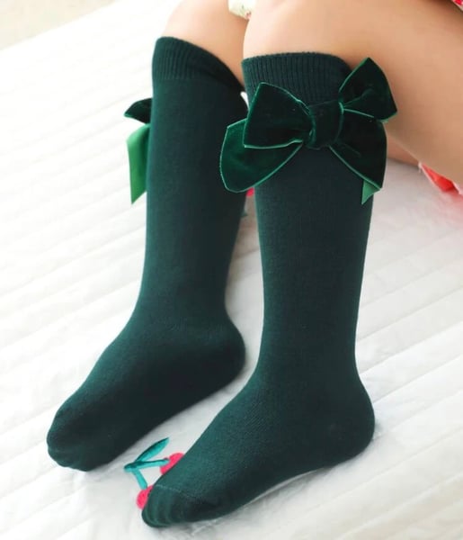Image of Green Bow Socks 