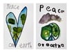 Peace on Earth watercolor postcard set of 6