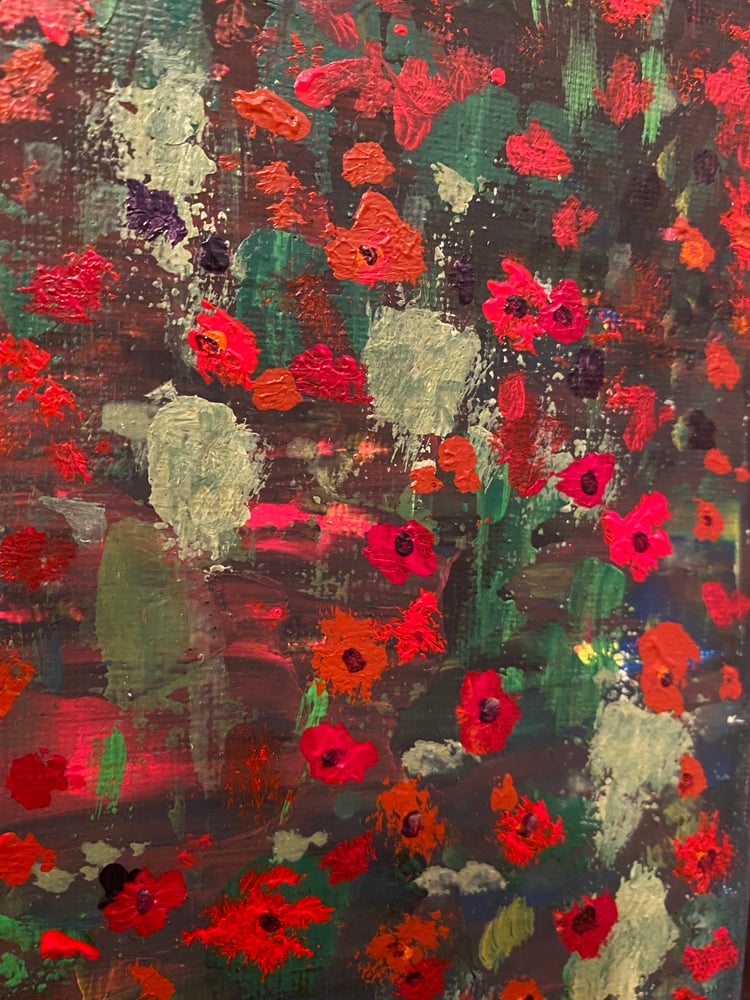 Image of Selenzio 3 Poppy Meadows by the sea  painting  