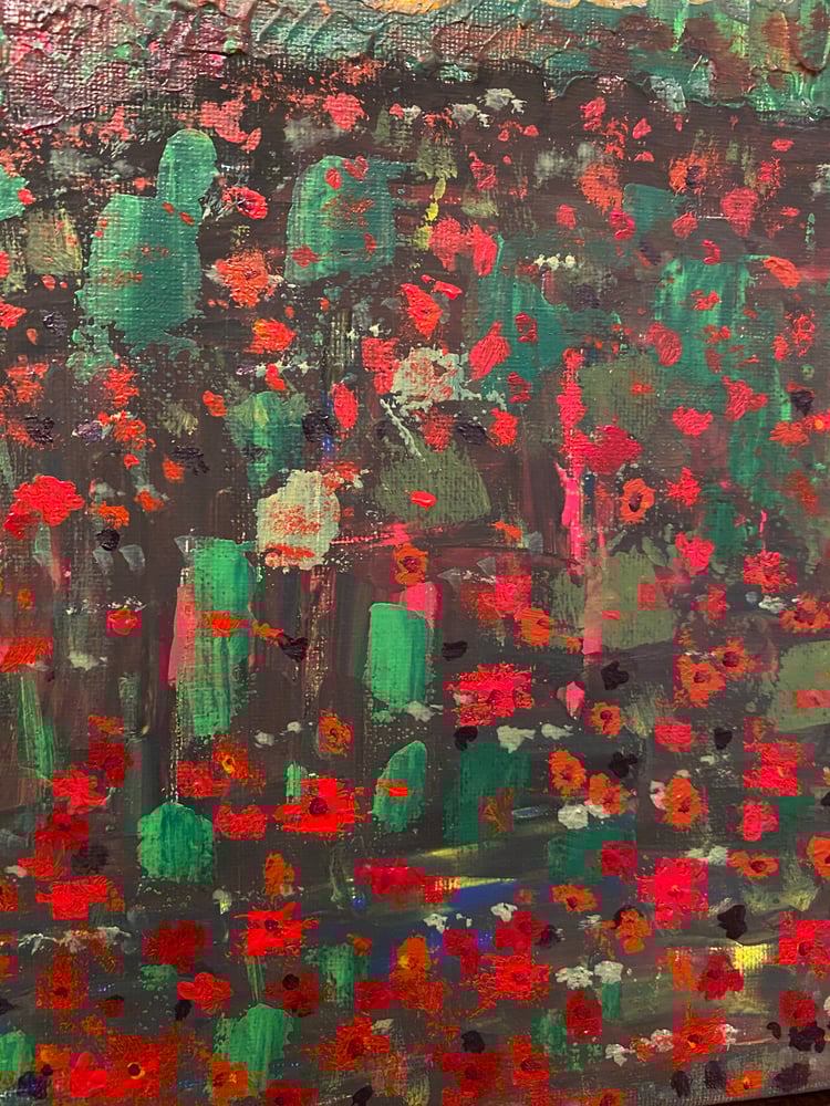 Image of Selenzio 3 Poppy Meadows by the sea  painting  