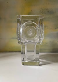 Image 2 of Mid century Glass Vase -Bengt Edenfalk  - Skruf -