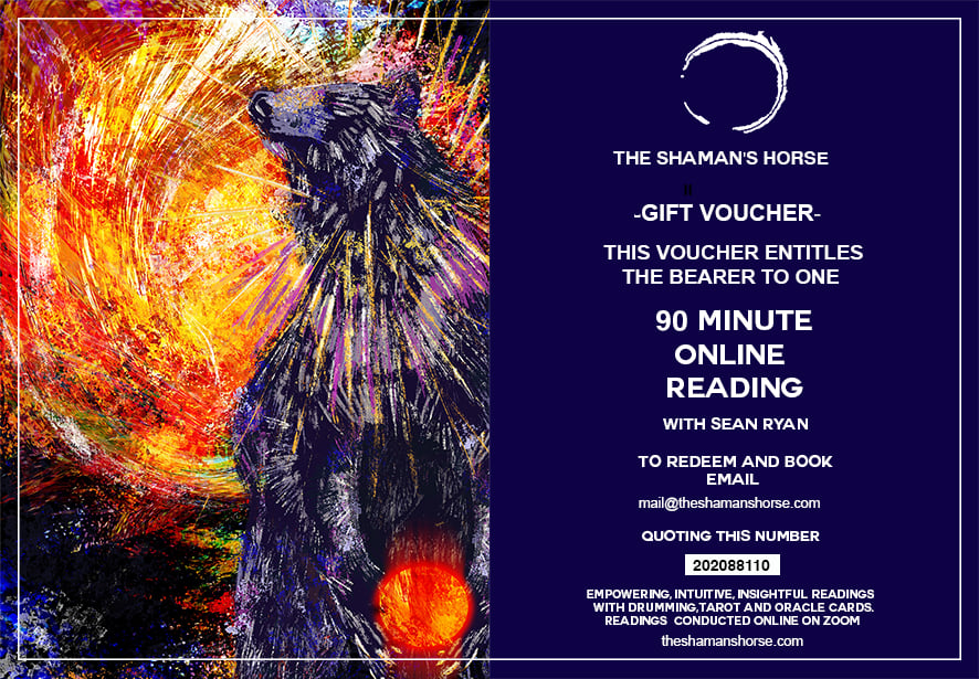 E- GIFT VOUCHER FOR  A  90 MINUTE EMPOWERING INTUITIVE READING