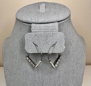 Image of Chevron Hoop Earrings