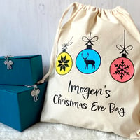 Modern 'Baubles' Christmas Eve Bag