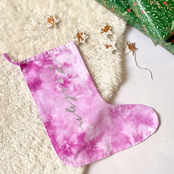Image of Tie-Dye Christmas Stocking