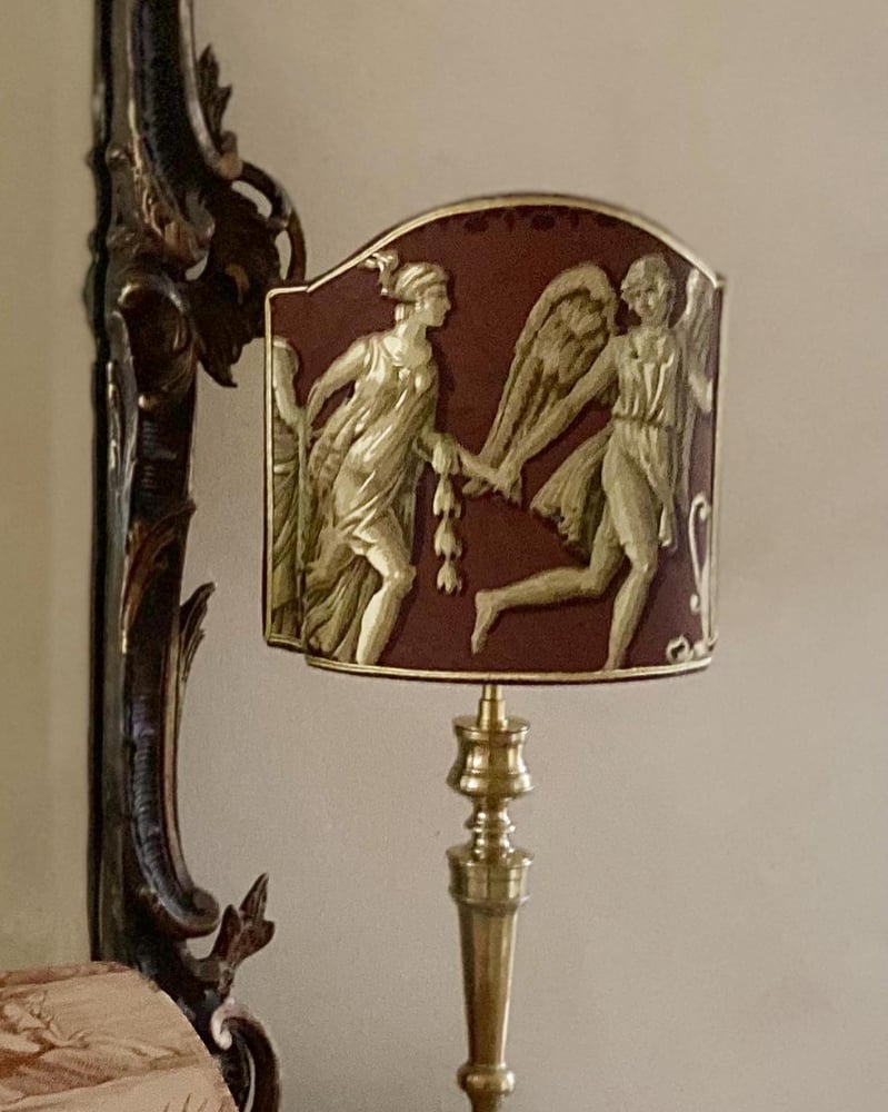Image of Paire de lampes pieds bougeoirs empire 