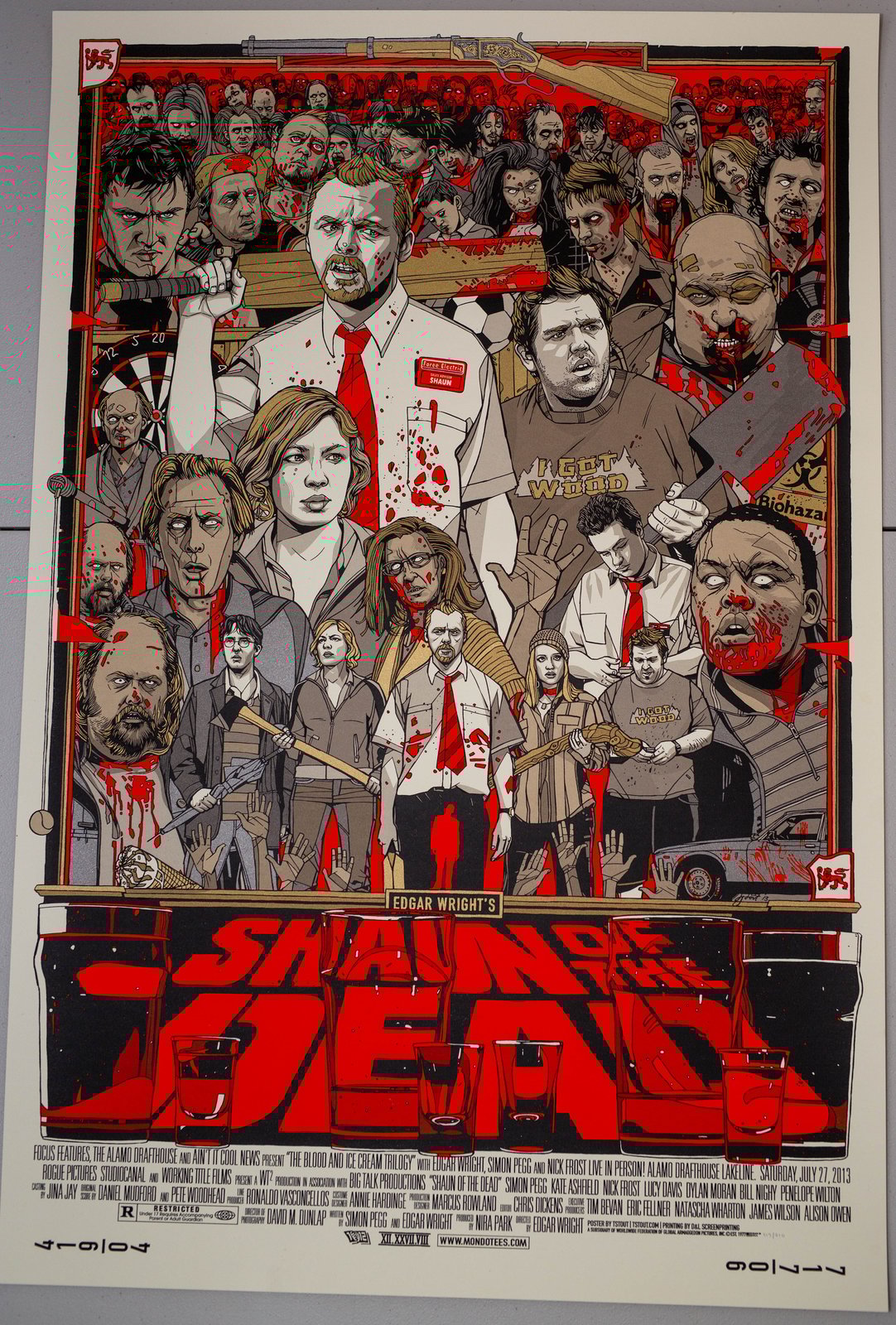 Details about   Tyler Stout LE Sticker Lot C The Office Slaughtered Lamb Bug Movie Poster Print 