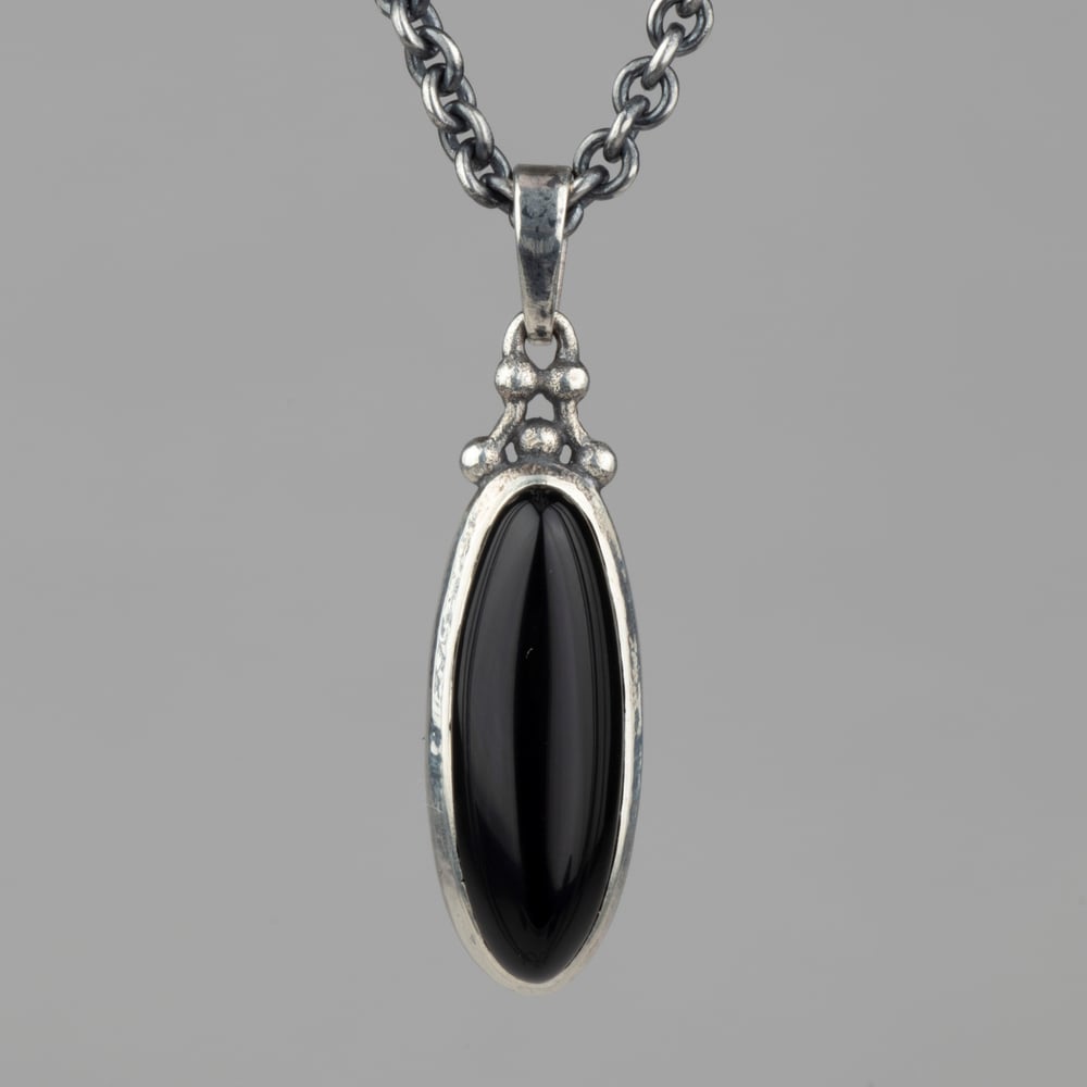 Image of Large Oval Pendant on 20" chain