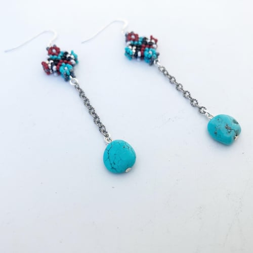 Image of Beaded iska earrings 