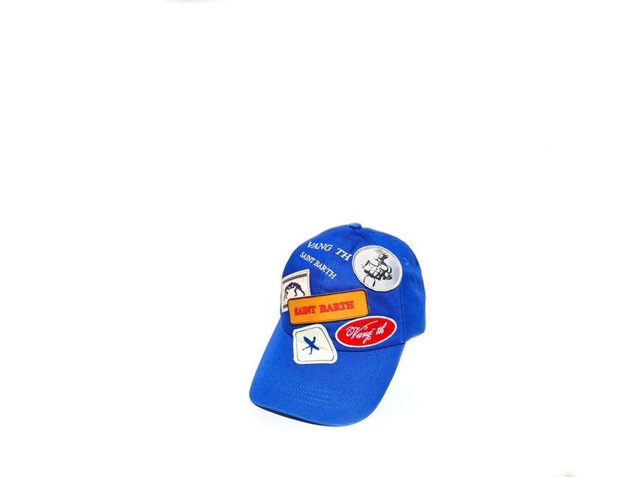 Image of "Cafe Racer" cap multipatches design