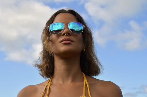 Image of " La plage" Sunglasses Ocean Blue