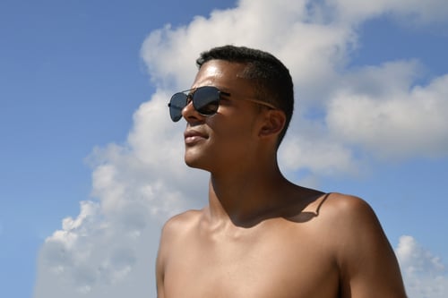 Image of " La plage" Sunglasses Full Black