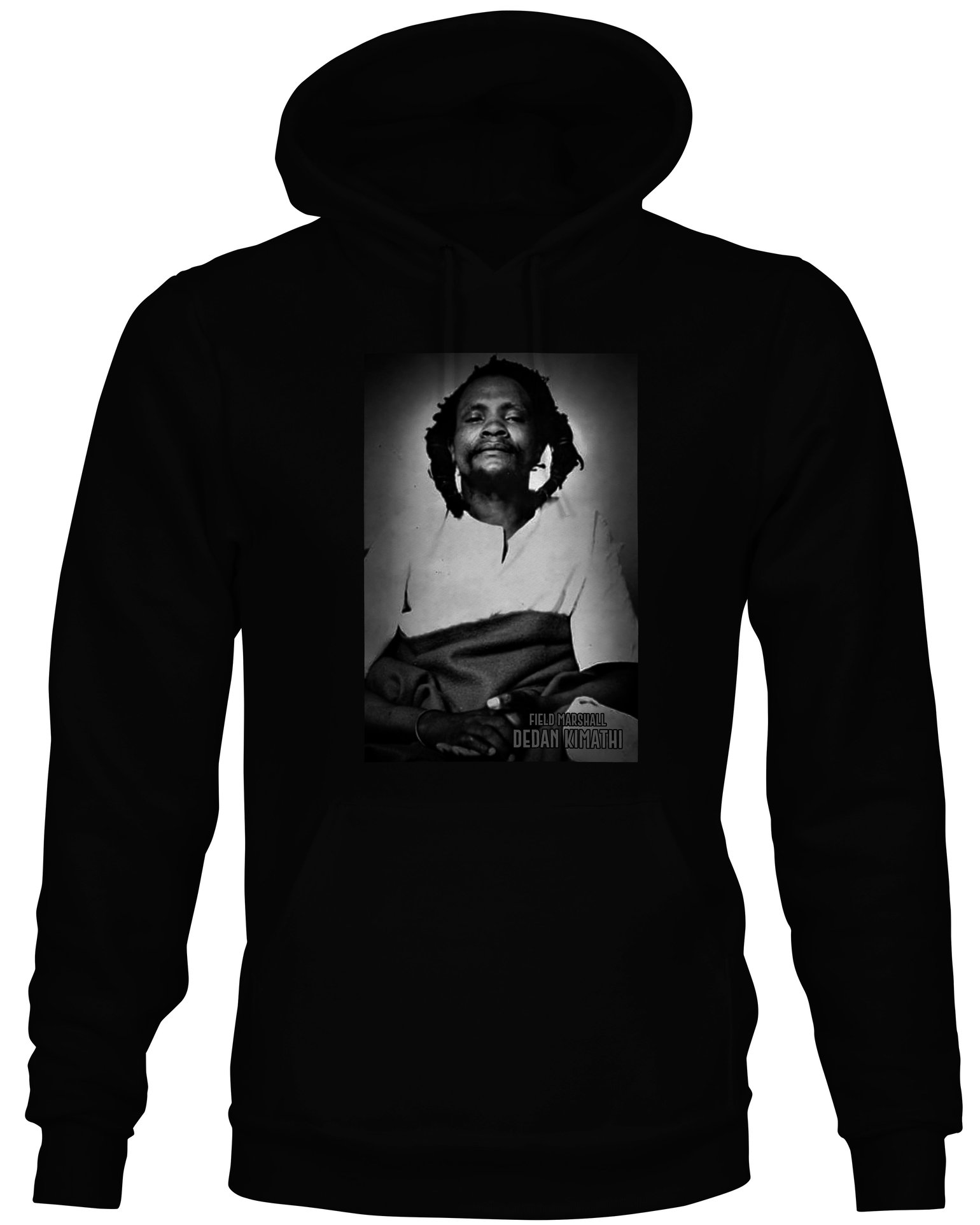 Image of Dedan kimathi hoodie black