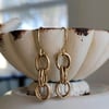 Miminalist Vintage Gold Chain Earrings