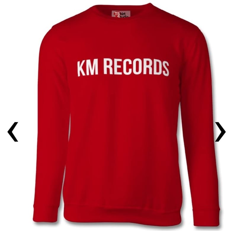 Image of KM RECORDS SWEATSHIRT (RED).