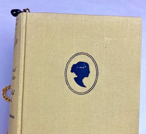 Image of Jane Austen Yellow Book Purse (Pride and Prejudice, Mansfield Park, Persuasion) 