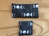 Organic Lavender Chamomile Yoga Eye Pillow Gift Set - Black Moon Phases 