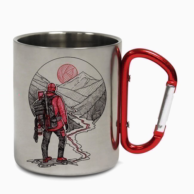 Traveller Carabiner Steel Mug
