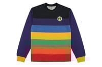 Image 1 of Cross Colours - Stripe L/S T Shirt -Multi