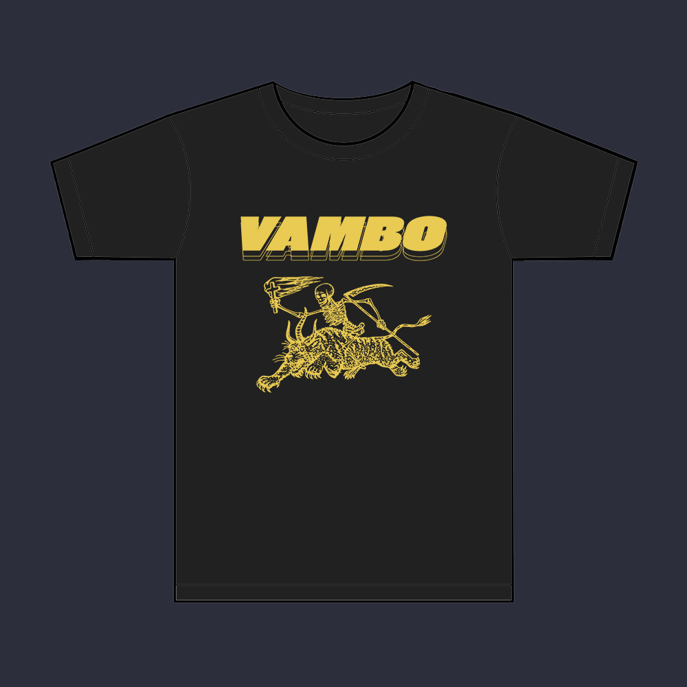 Image of *Limited Run* Vambo Tour T-Shirt [Black and Yellow]