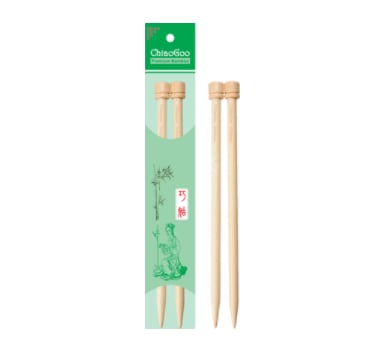 Image of ChiaoGoo 9" Bamboo Single Point Straight Needles