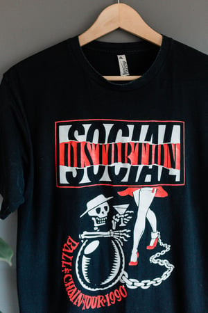 Image of 90s Social Distortion Ball and Chain Tour Bootleg Tee