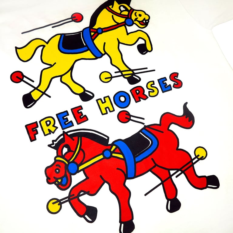 FREE HORSES WHITE Image 3