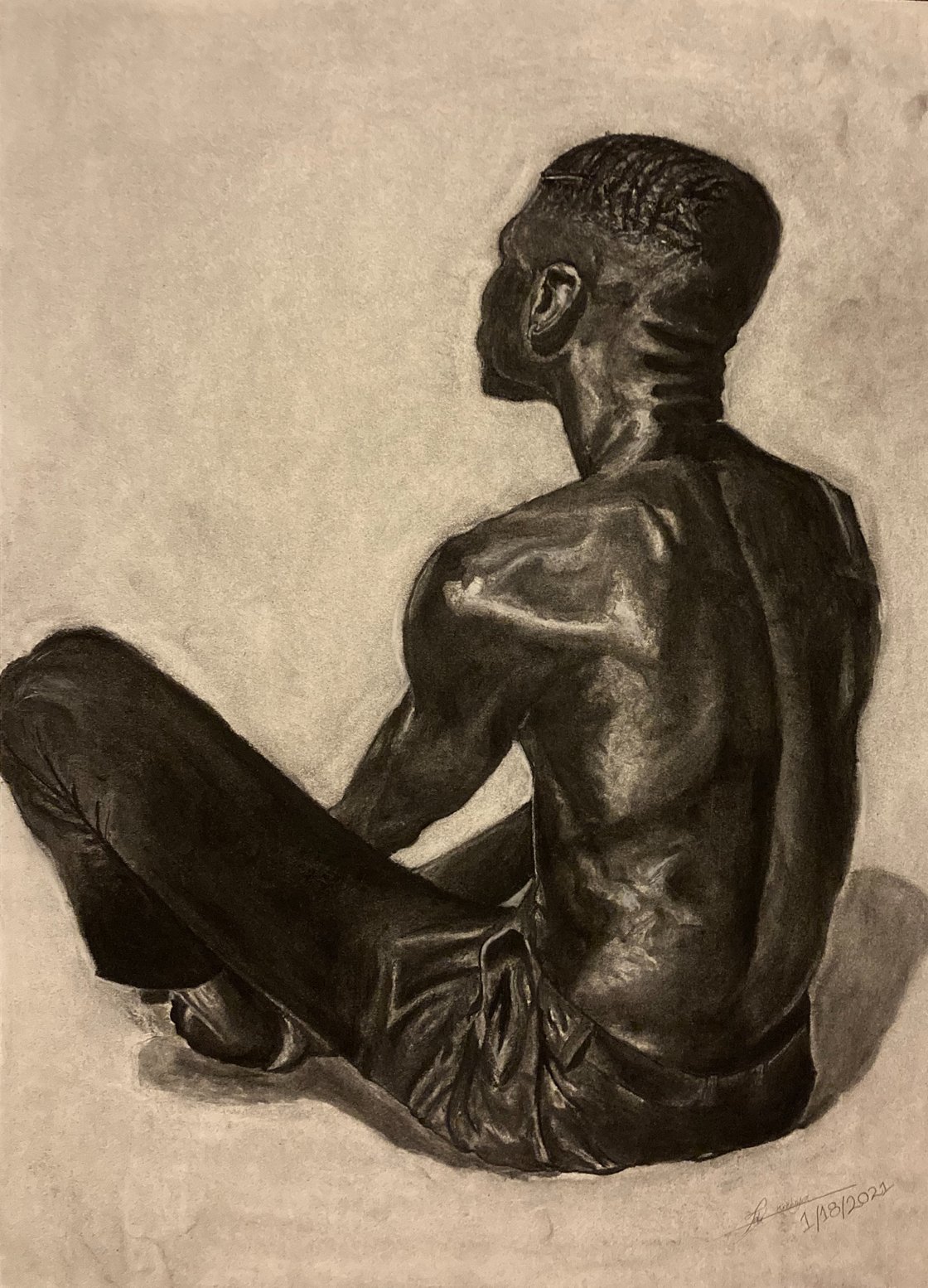 Image of "The Sitting Man" Print