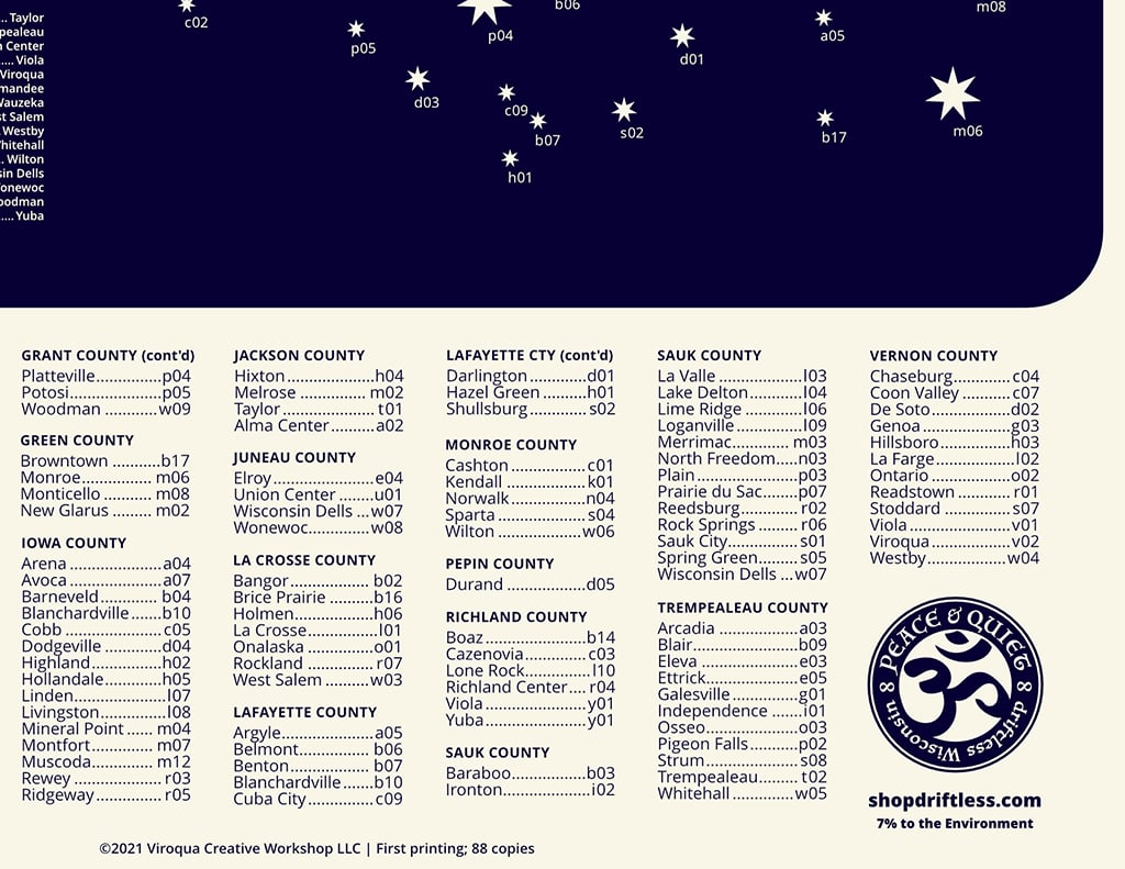 driftless Astrography Map | driftless.earth