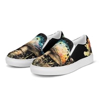 Image 4 of Colorful Watercolor Painting Mushroom/Mycology Women’s Slip-On Canvas Shoes