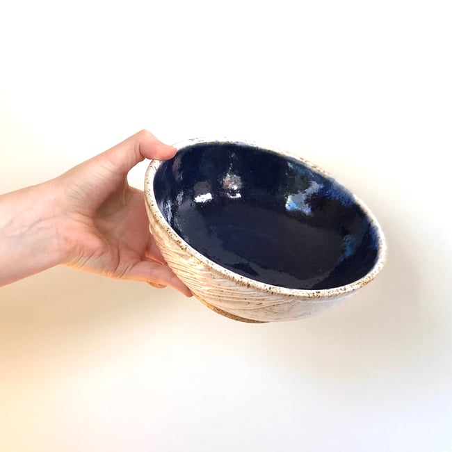 Carved Shoreline Bowl