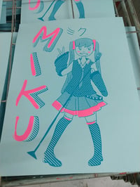 2 Color Miku Screenprint