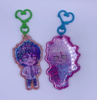 Image 1 of 3" despair disease Nagito and Hajime keychain custom