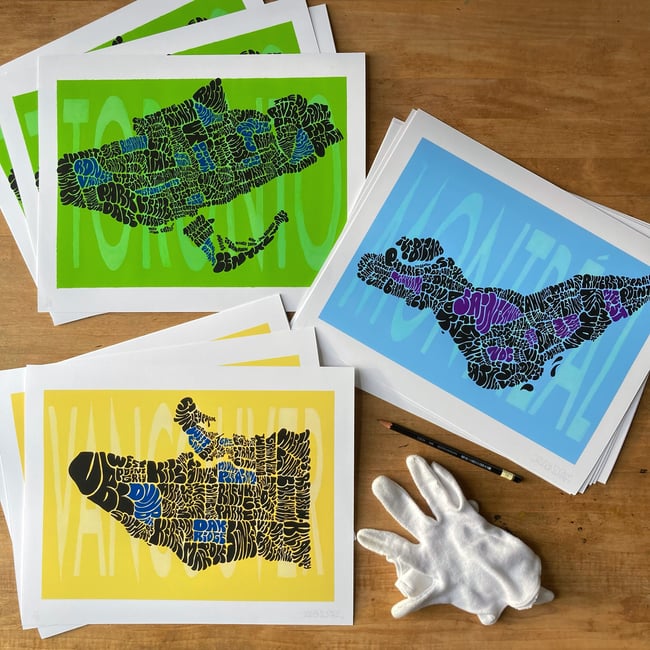 "CANADIAN CITIES" Giclee Print Series