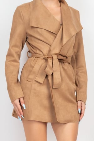 Image of Athyna Faux Suede Jacket