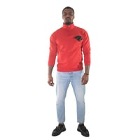 Image 1 of Red Quarter-zip Sweatshirt - CAU