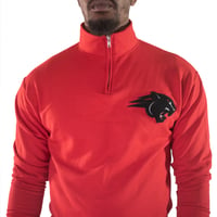 Image 4 of Red Quarter-zip Sweatshirt - CAU