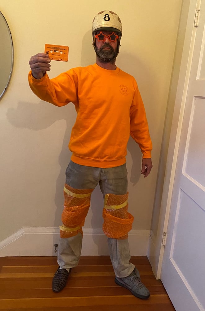 Image of 4Q SAFETY ORANGE CREW NECK sweatshirt