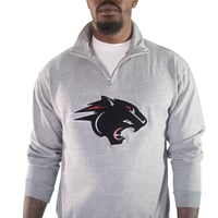 Image 4 of Grey Quarter-zip Sweatshirt - CAU