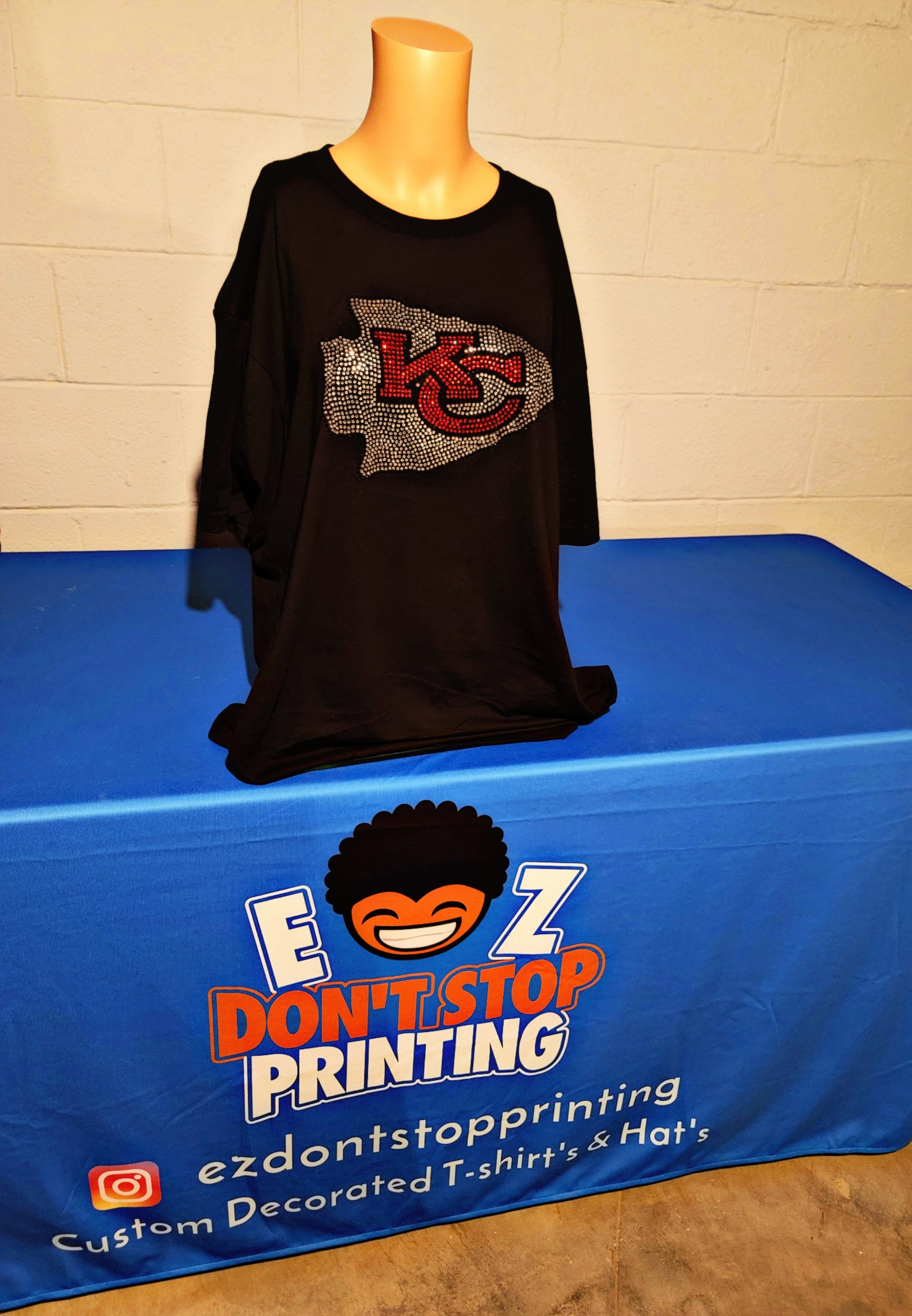 Rhinestone KC  EZ DONT STOP PRINTING LLC