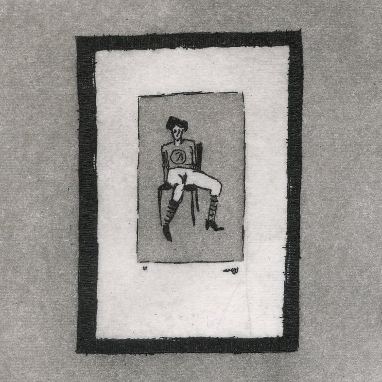 Boy Texting (Etching/Grabado)