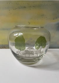 Image 2 of Etched tree vase