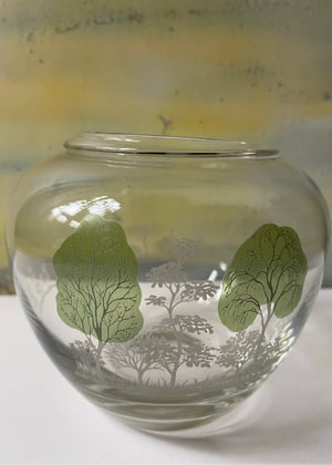 Image of Etched tree vase